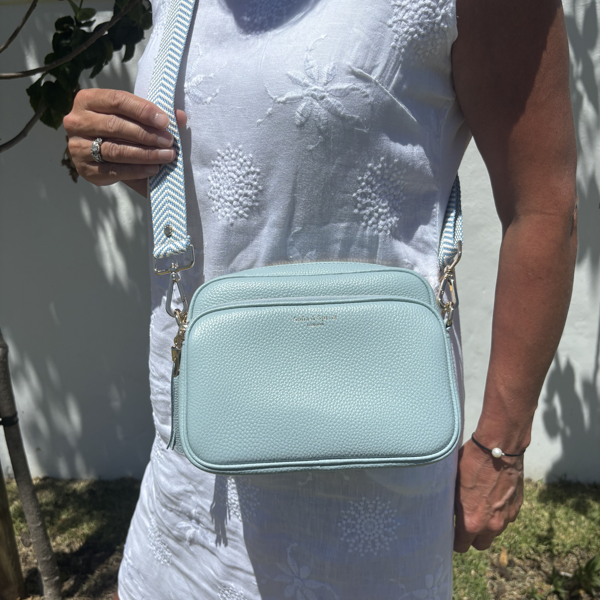 Alba Crossbody Bag - Sky Blue