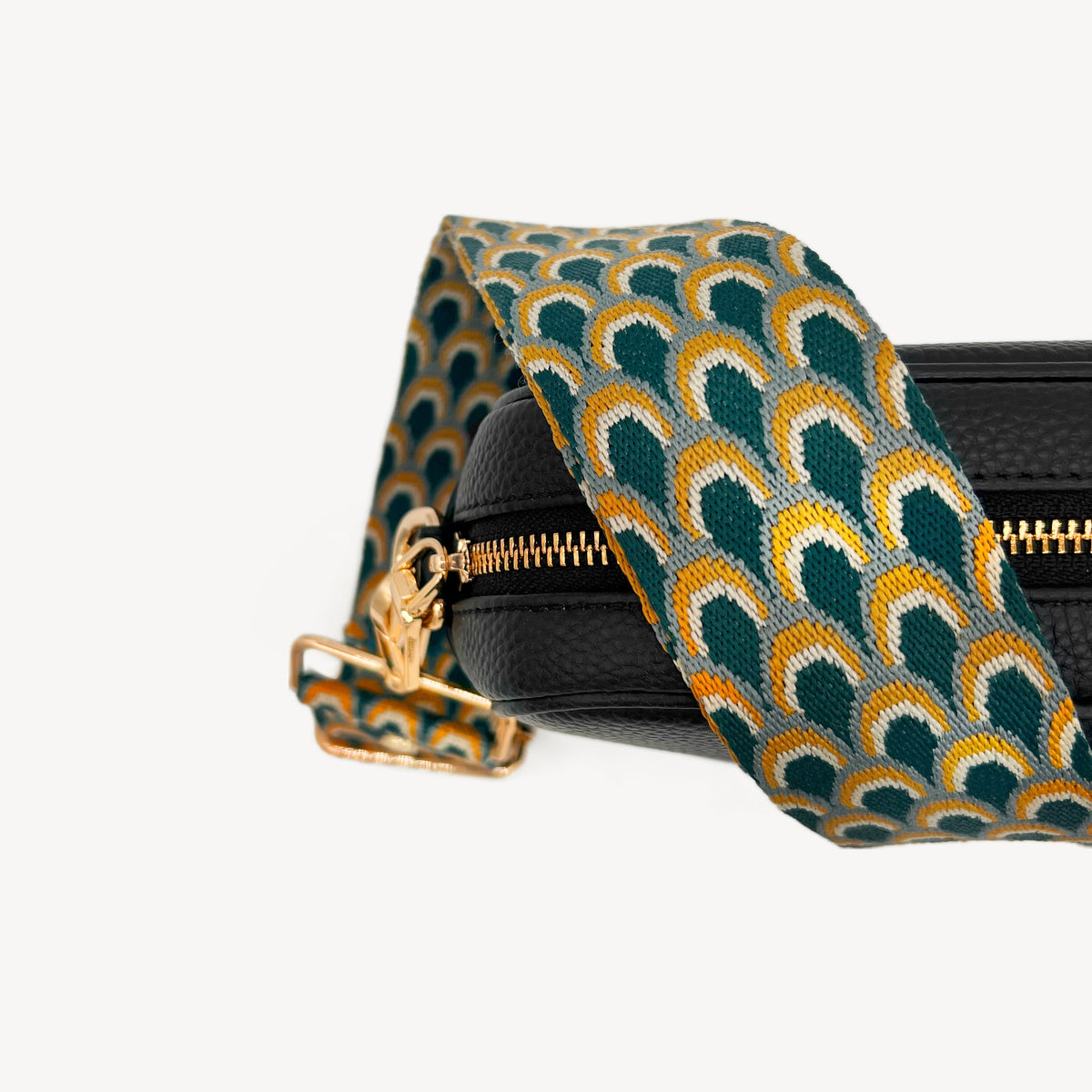 Teal Peacock Strap