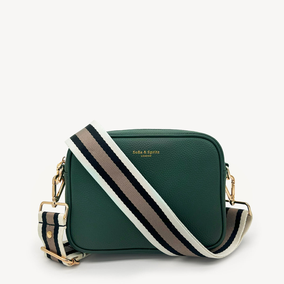 Black, Stone & Tan Stripe Strap