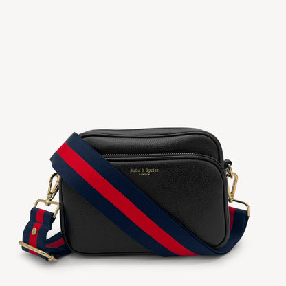 Navy & Red Stripe Strap