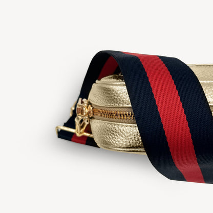 Navy & Red Stripe Strap