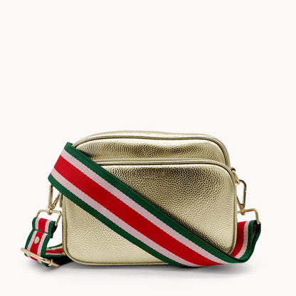 Red, Pink & Green Stripe Strap