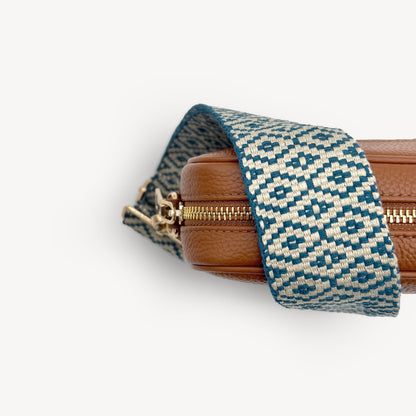 Blue & Stone Embroidered Strap