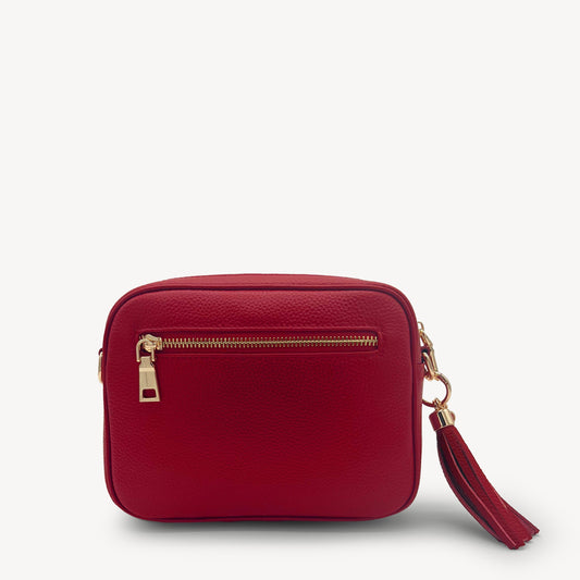 Alba Crossbody Bag - Deep Cherry Red
