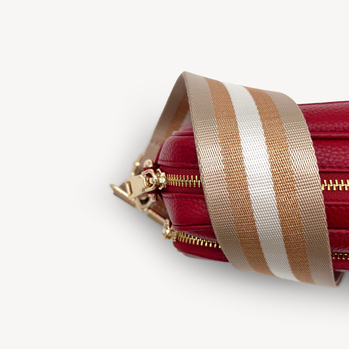 Champagne & Rose Gold Stripe Strap