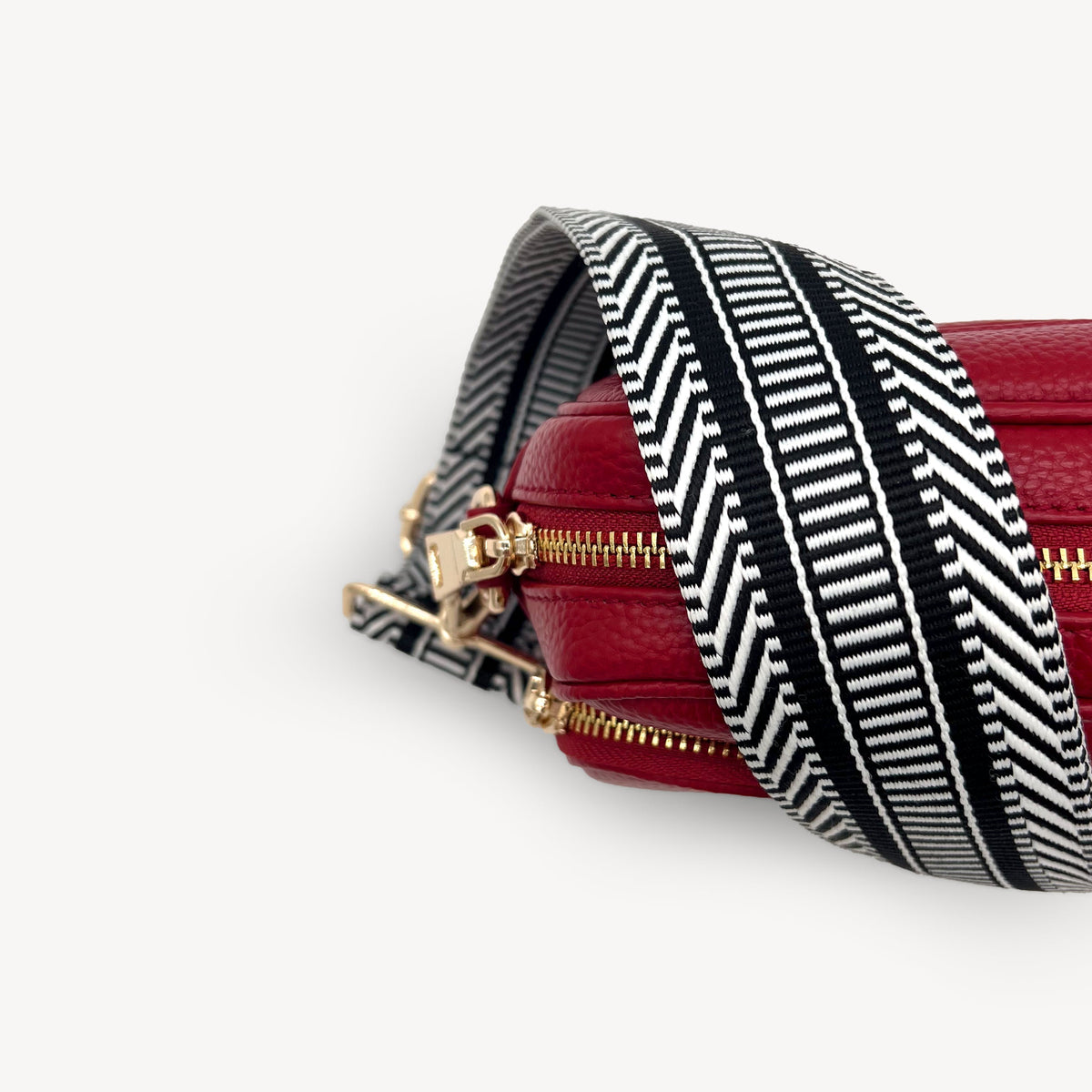 Black & White Stripe Aztec Strap
