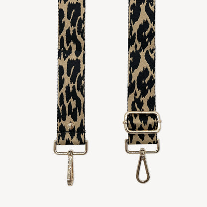 Black & Beige Leopard Strap