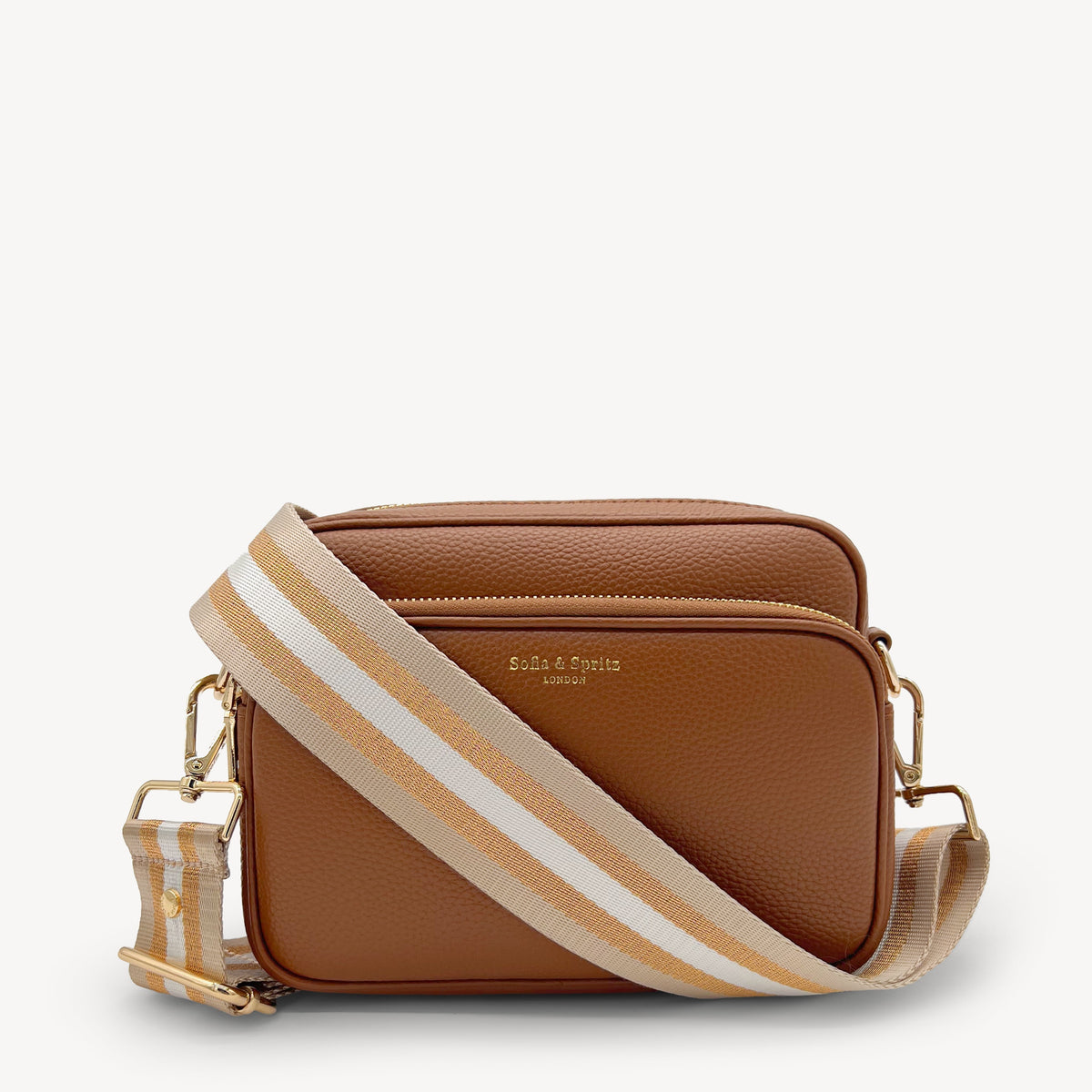 Champagne & Rose Gold Stripe Strap