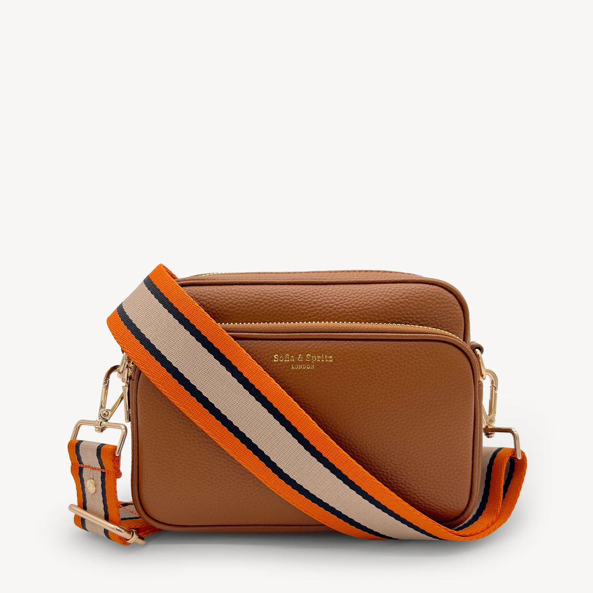 Orange, Tan & Black Stripe Strap