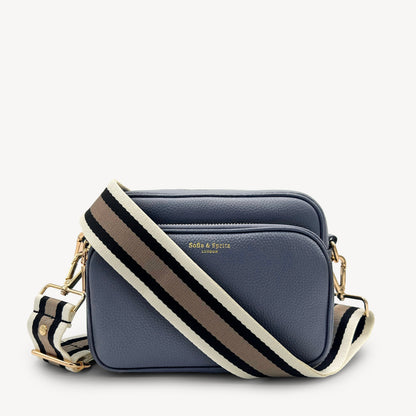 Black, Stone & Tan Stripe Strap