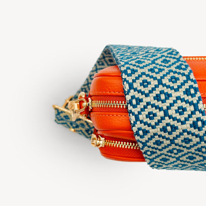 Blue & Stone Embroidered Strap
