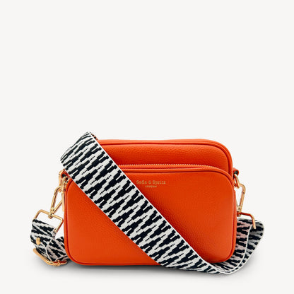Black & White Zigzag Strap