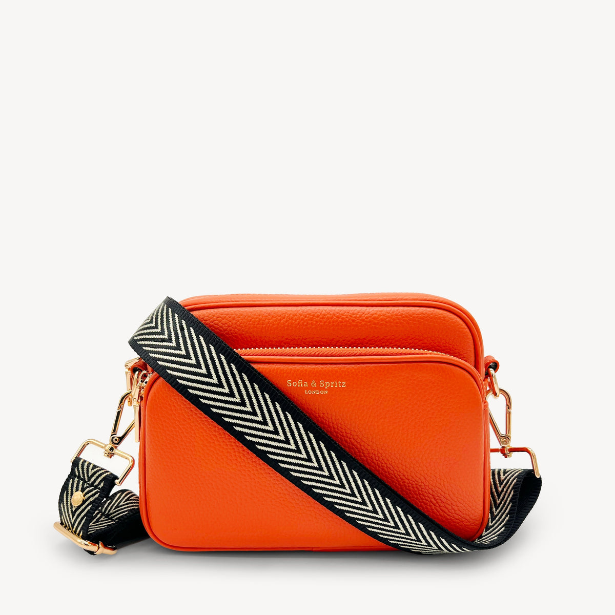 Black & Gold Chevron Strap