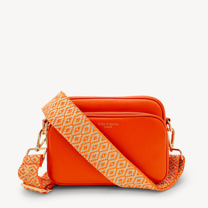 Orange & Stone Embroidered Strap