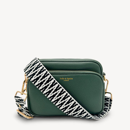 Black & White Zigzag Strap