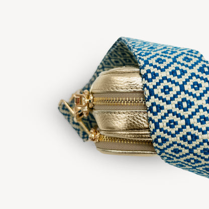 Blue & Stone Embroidered Strap