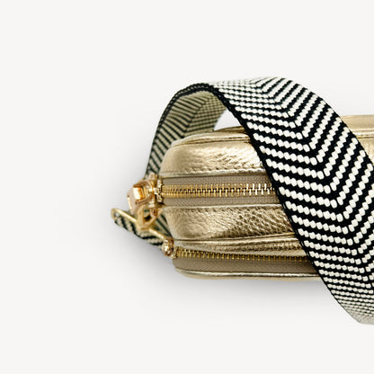Black & White Chevron Strap