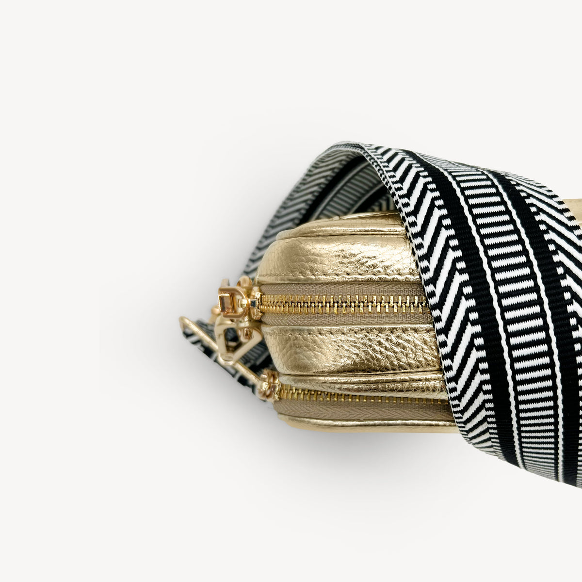 Black & White Stripe Aztec Strap