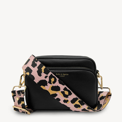 Pale Pink & Gold Leopard Strap