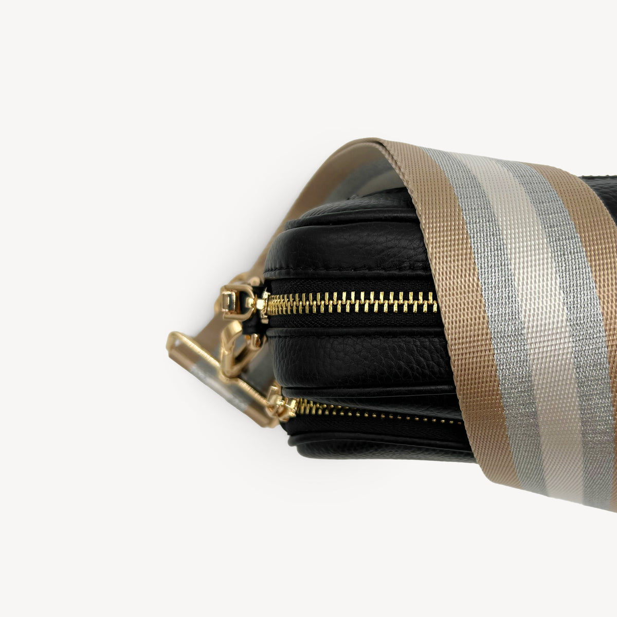 Champagne & Silver Stripe Strap