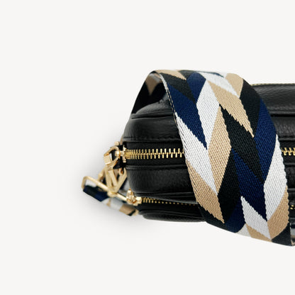 Navy & White Mosaic Strap