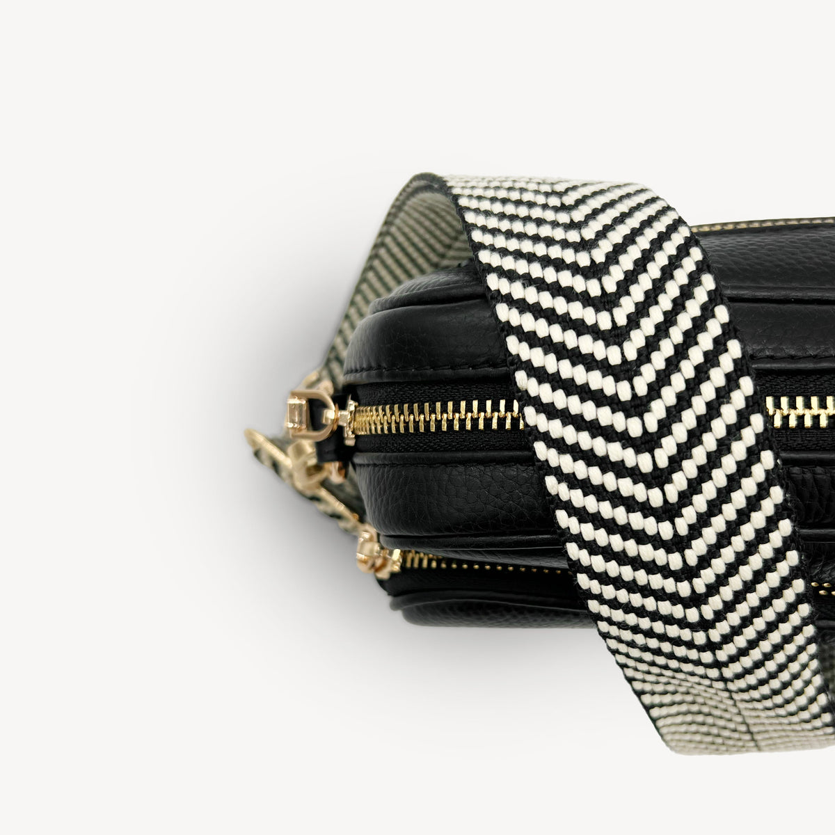 Black & White Chevron Strap