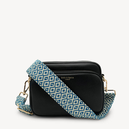 Blue & Stone Embroidered Strap