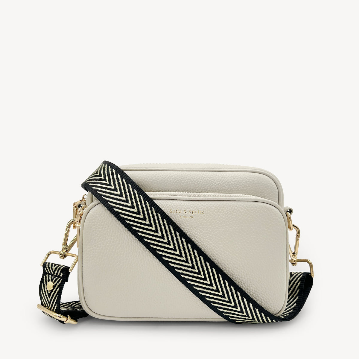 Black & Gold Chevron Strap