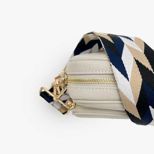 Navy & White Mosaic Strap