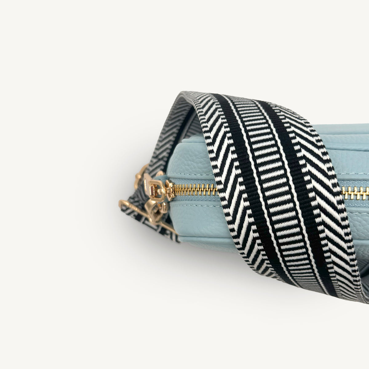 Black & White Stripe Aztec Strap