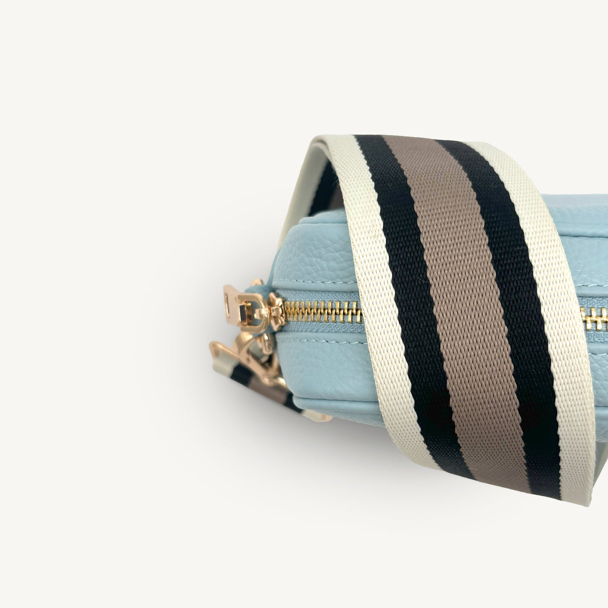 Black, Stone & Tan Stripe Strap