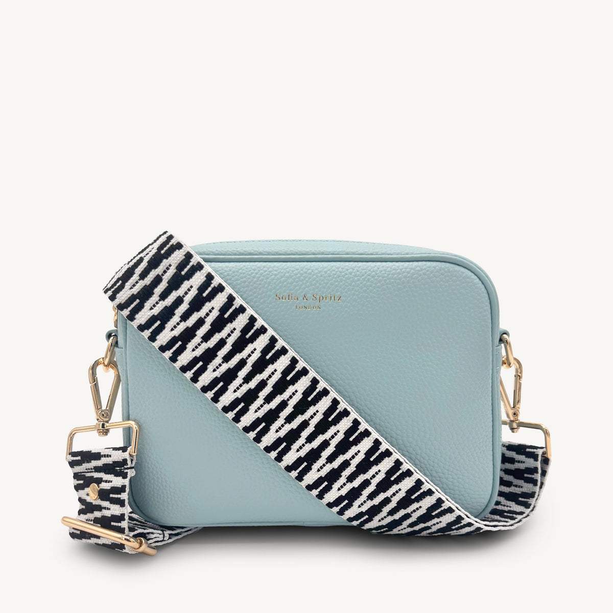Black & White Zigzag Strap