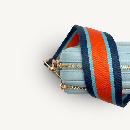Orange & Navy Stripe Strap