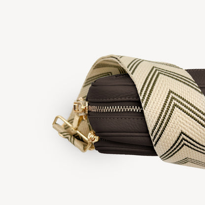 Olive Green & Stone Arrow Strap