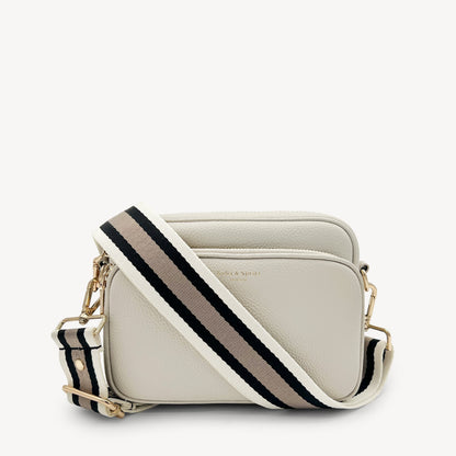 Black, Stone & Tan Stripe Strap