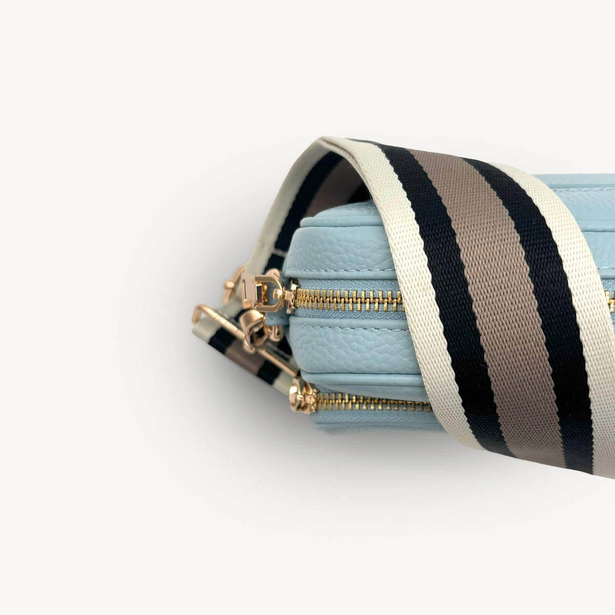 Black, Stone & Tan Stripe Strap
