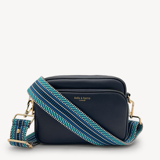 Blue Assortment Stripe Aztec Strap
