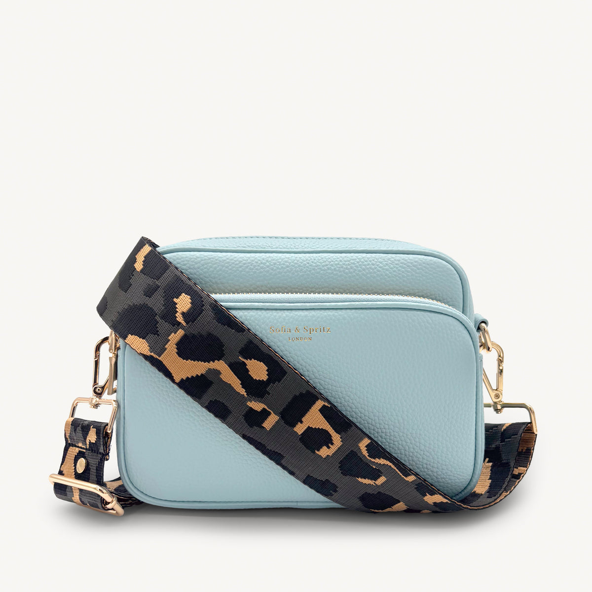 Grey & Gold Leopard Strap