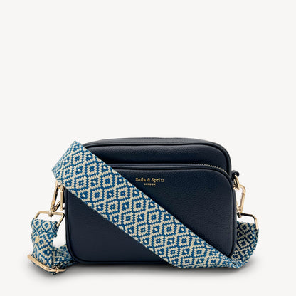 Blue & Stone Embroidered Strap