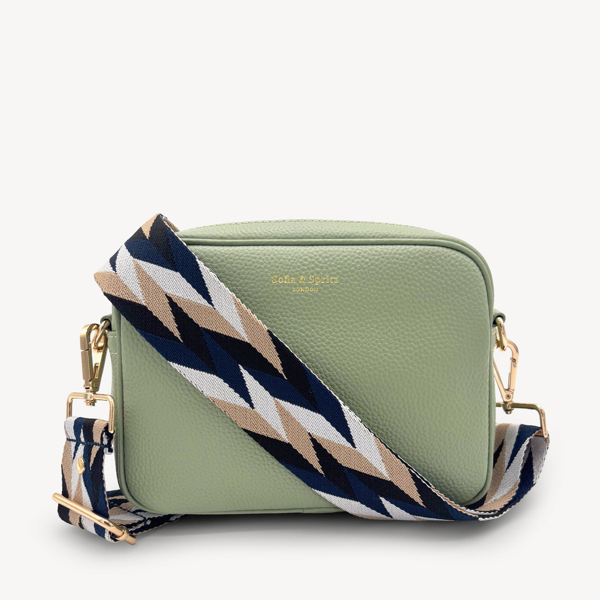 Navy & White Mosaic Strap