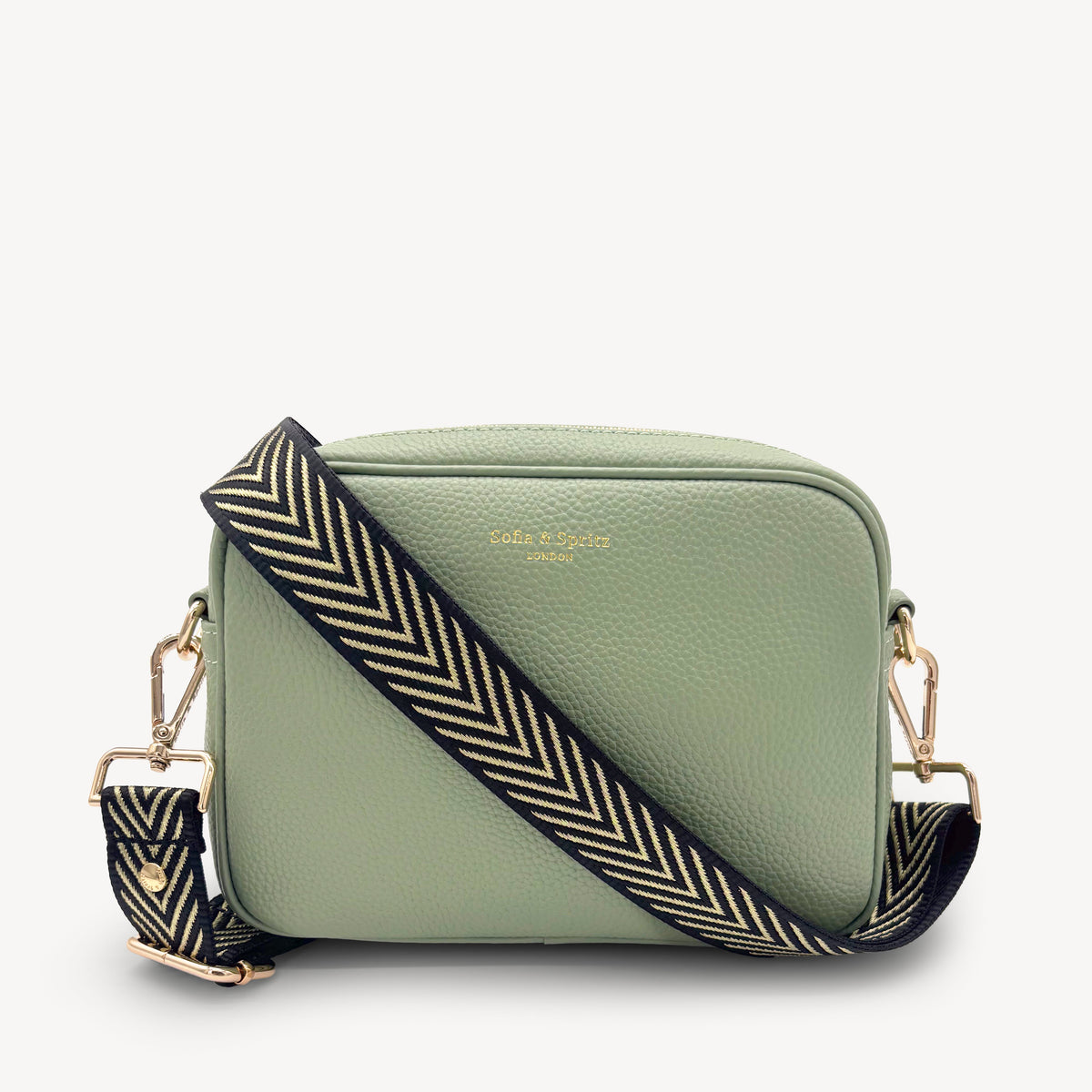 Black & Gold Chevron Strap