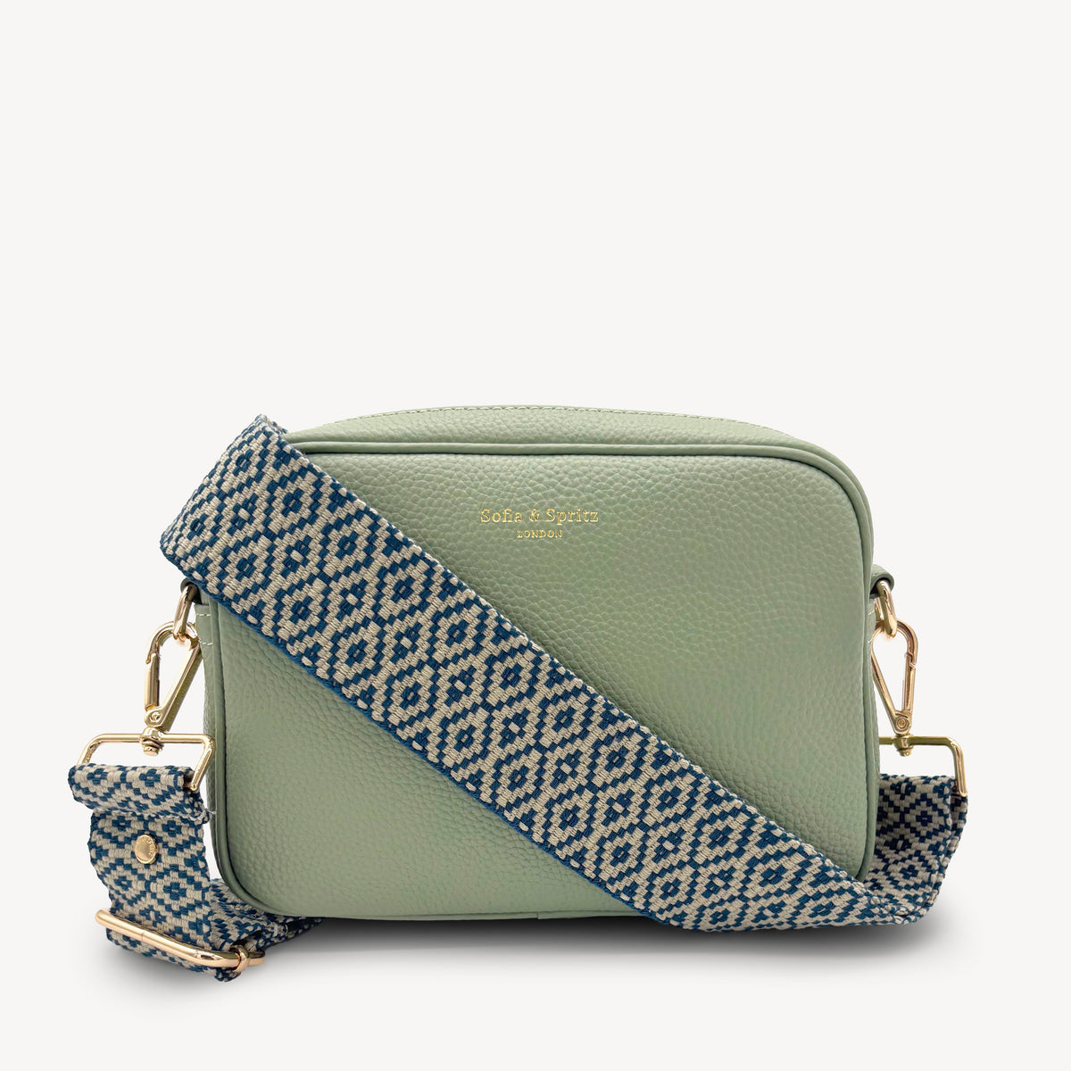 Blue & Stone Embroidered Strap