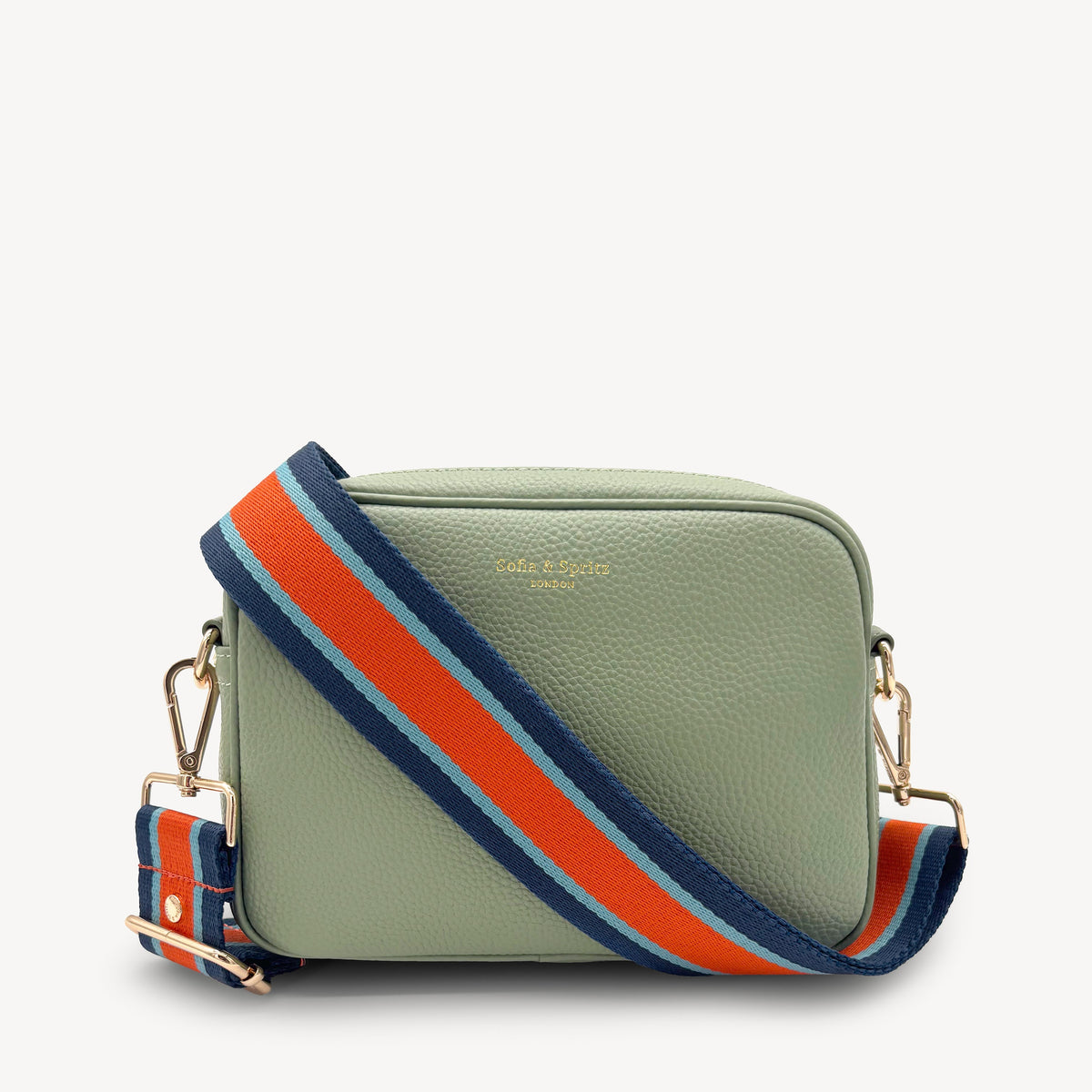 Orange & Navy Stripe Strap