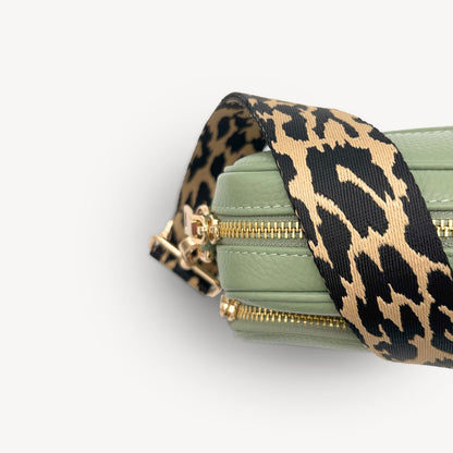 Black & Beige Leopard Strap