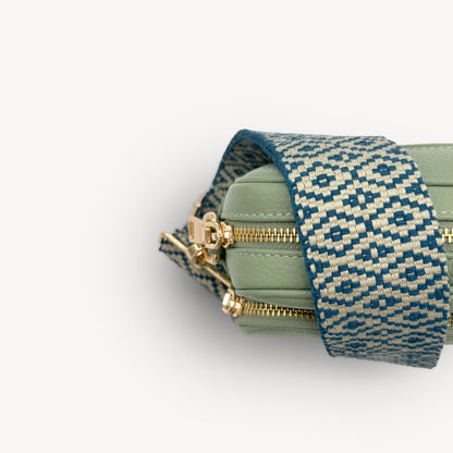 Blue & Stone Embroidered Strap