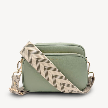 Olive Green & Stone Arrow Strap