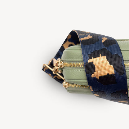 Navy & Gold Leopard Strap