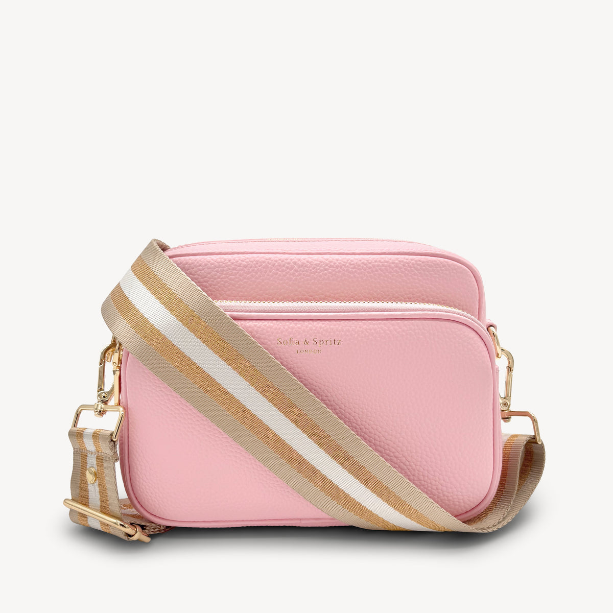 Champagne & Rose Gold Stripe Strap