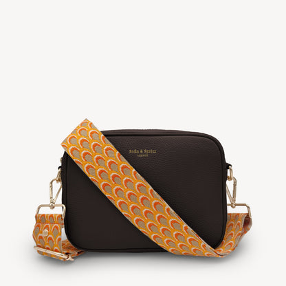 Burnt Orange Peacock Strap