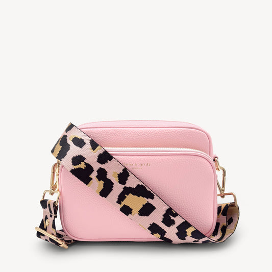 Pale Pink & Gold Leopard Strap